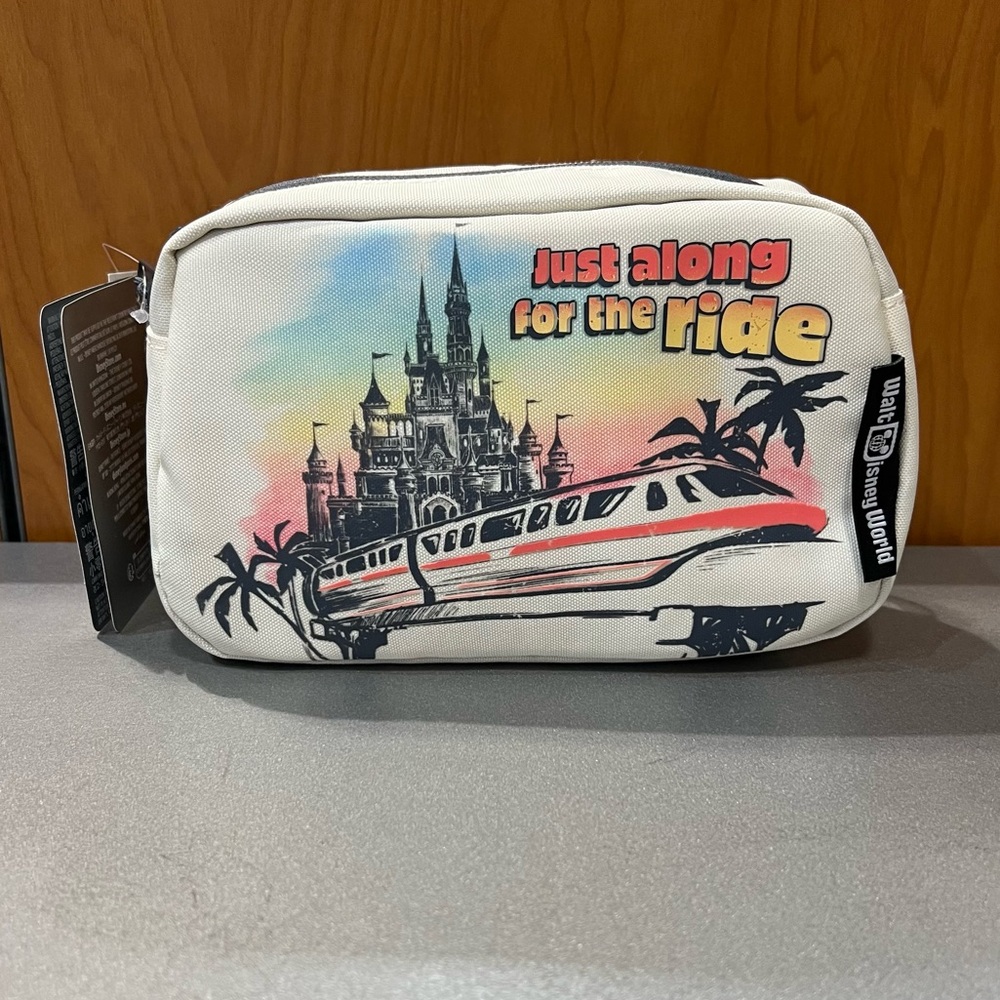 Disney Parks Walt Disney Just Along For The Ride Monorail Fanny Pack Bag NEW